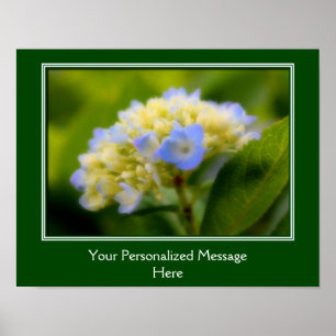 Hydrangea Flower Create Your Own Personalized Poster