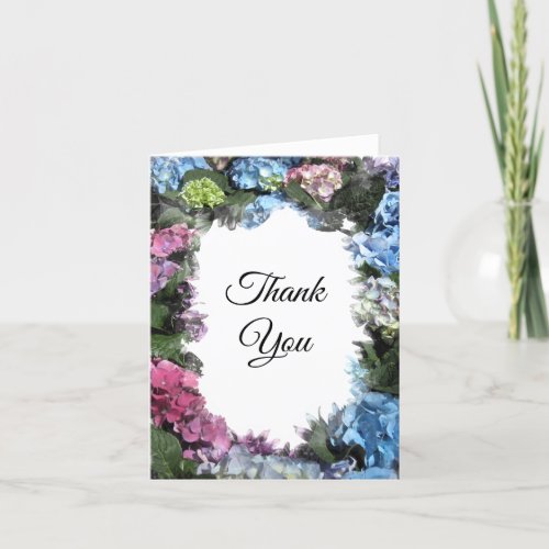 Hydrangea Flower Frame Thank You