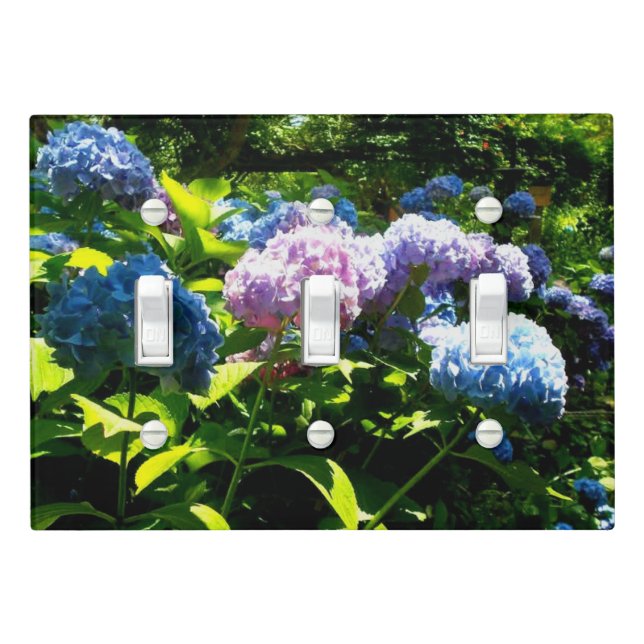 Hydrangea Flower Garden Light Switch Cover (In Situ)