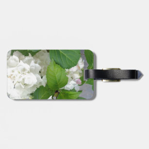 Hydrangea Flower Green White Nature Garden Plants Luggage Tag