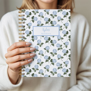 Hydrangea Flower Personalized Journal Notebook