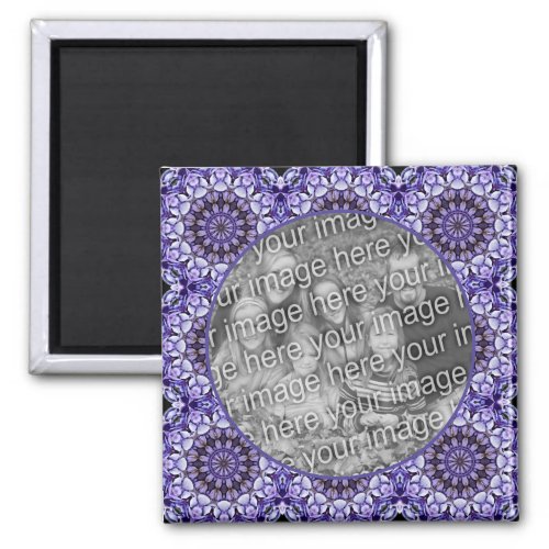 Hydrangea Flower Petals Abstract Add Your Photo Magnet