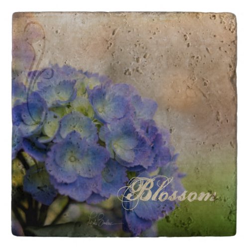 Hydrangea Flower Stone Trivet
