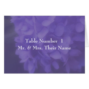 Hydrangea Flower Wedding Photo Table Place Card