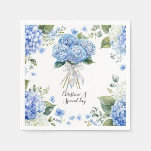  Hydrangea flowers flora florist lover watercolor Napkins
