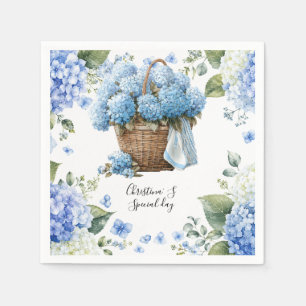  Hydrangea flowers flora florist lover watercolor Napkins