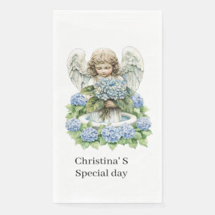  Hydrangea flowers flora florist lover watercolor Paper Guest Towels