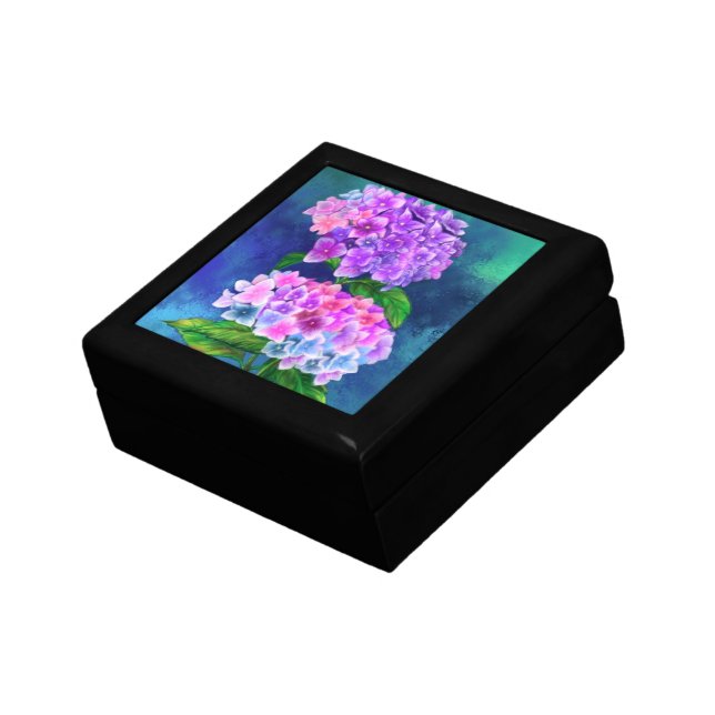 Hydrangea Flowers Gift Box (Side)