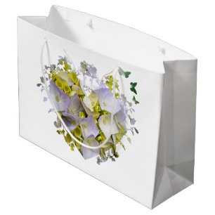 Hydrangea Flowers in a Heart Large Gift Bag