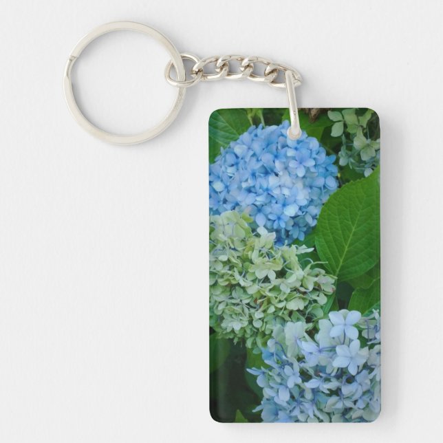Hydrangea Flowers Keychain (Front)