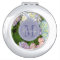 Hydrangea Flowers Monogram Personalized Compact