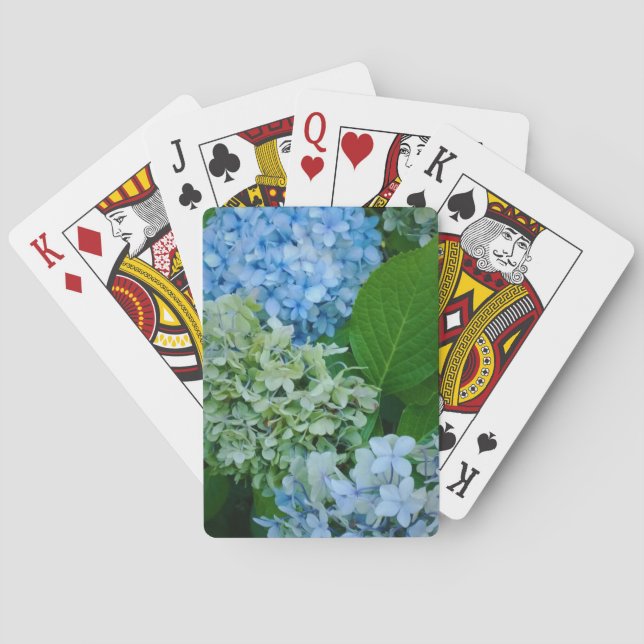 Hydrangea Flowers Poker Cards (Back)