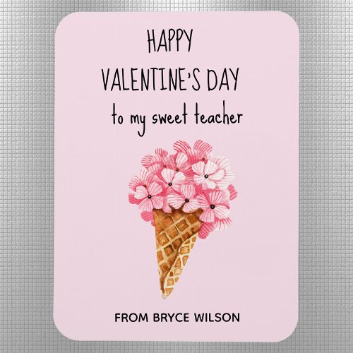 Hydrangea Flowers Teachers Valentine Day Flexible Magnet