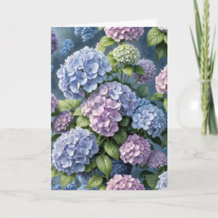Hydrangea Garden Birthday Card