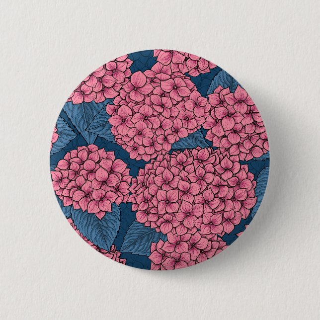 Hydrangea garden button (Front)