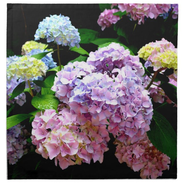 Hydrangea Garden Cloth Napkin (Front)