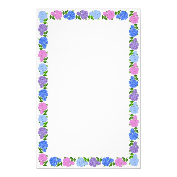 Hydrangea Garden Floral Stationery