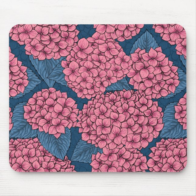 Hydrangea garden mouse pad (Front)