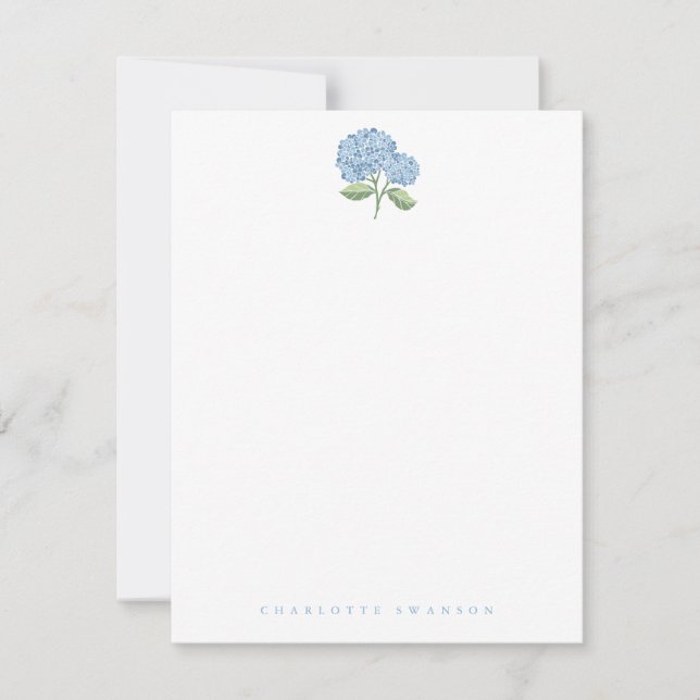 Hydrangea Garden Note Card (Front)