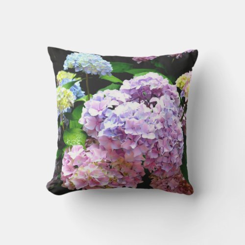 Hydrangea Garden  Outdoor Pillow