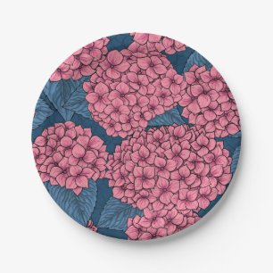 Hydrangea garden paper plates