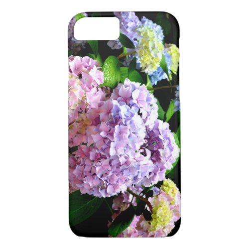 Hydrangea garden pink blue purple floral iPhone 87 case