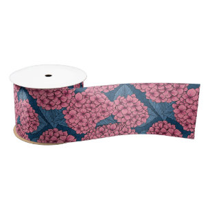 Hydrangea garden satin ribbon