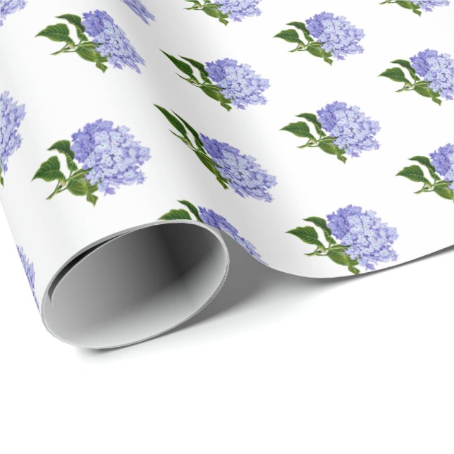 Hydrangea Gift Wrap Wrapping Paper (Roll Corner)