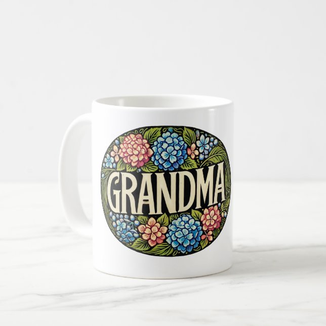 Hydrangea Grandma                                  Coffee Mug (Front Left)