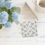 Hydrangea Hamptons Blue Flowers Monogram Stone Coaster<br><div class="desc">Bring the charm of a Nantucket summer to your home with this blue hydrangea stone coaster. Adorned with lush, blooming hydrangeas, it captures the timeless beauty of coastal gardens in full bloom. The natural stone finish adds an elegant touch while protecting your surfaces in style. Whether you're enjoying a morning...</div>