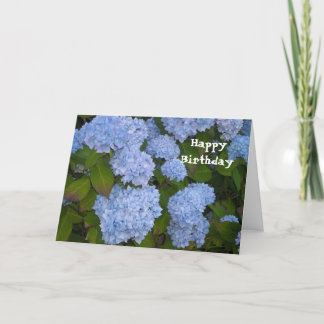Hydrangea Happy Birthday Card