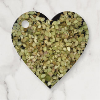 Hydrangea Heart Floral Gift Favor Tags