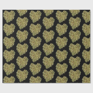 Hydrangea Heart Floral Gift Wrap Paper