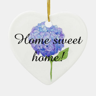 Hydrangea heart ornament