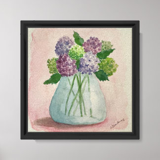 Hydrangea in Hush print of Original Watercolor