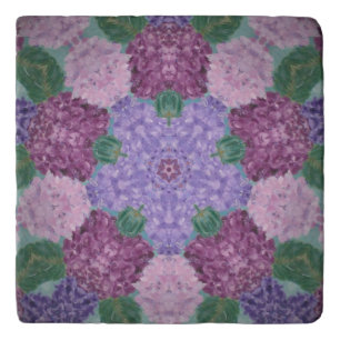 Hydrangea Kaleidoscope Stone Trivet
