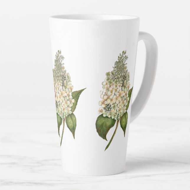 Hydrangea Latte Mug (Right Angle)