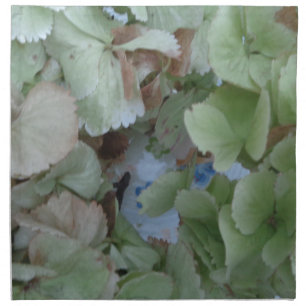 Hydrangea leaves napkin