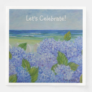 Hydrangea Let's Celebrate Paper Dinner Napkins