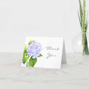 Hydrangea Letterpress Thank You Card