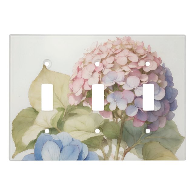 Hydrangea Light Switch Cover (Front)