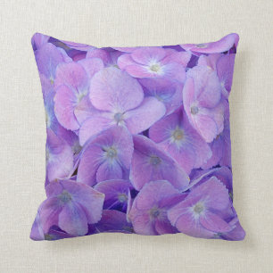 Hydrangea Lilac Throw Pillow