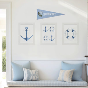 Hydrangea Location or Name Wall Felt Pennant Flag