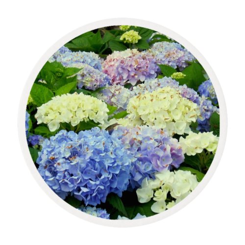 Hydrangea Mix Edible Frosting Rounds