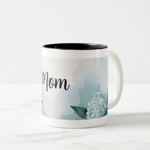 Hydrangea Mother's Day Two-Tone Coffee Mug