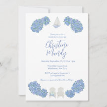 Hydrangea Nautical Classic Coastal Bridal Shower