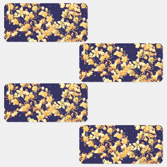 Hydrangea Night and Gold Labels (Group)