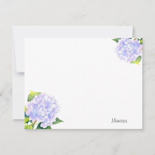 Hydrangea Note Card