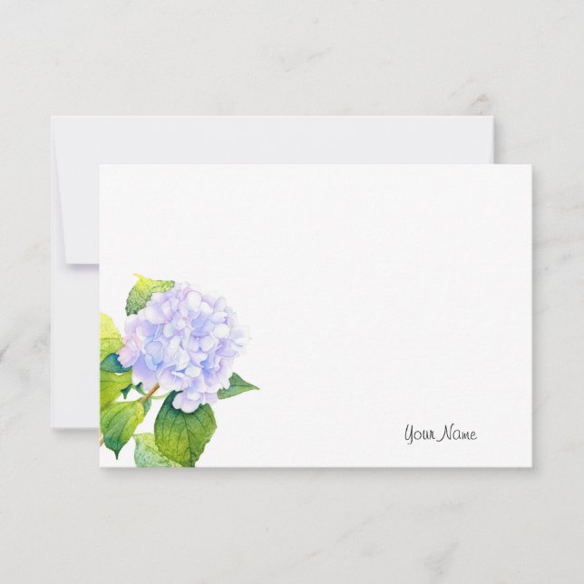 Hydrangea Note Card (Front)