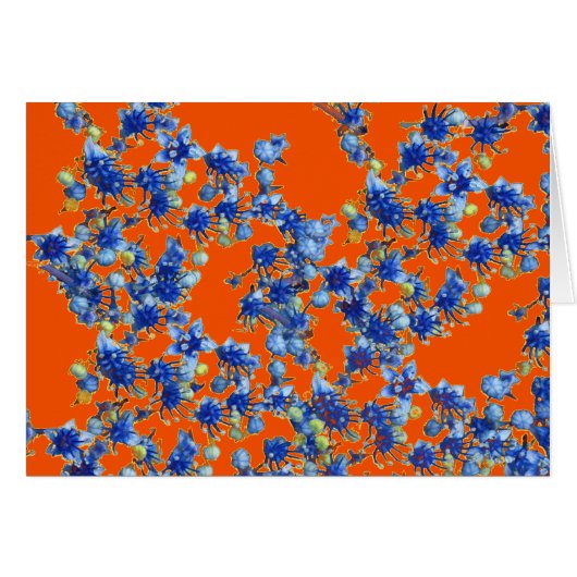 hydrangea orange and blue (Front Horizontal)